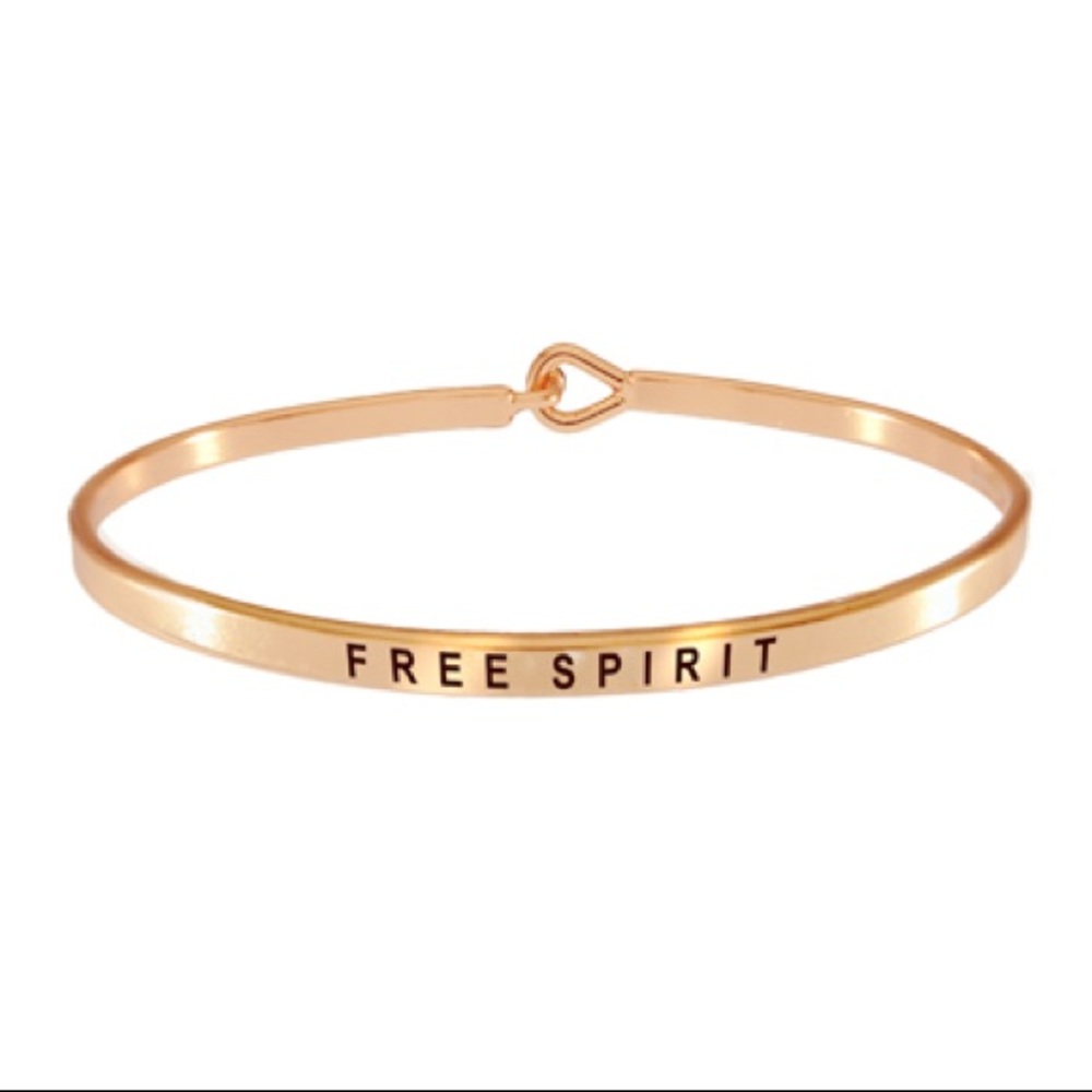 Landau “Free Spirit” Rose Goldtone Bangle NWOT